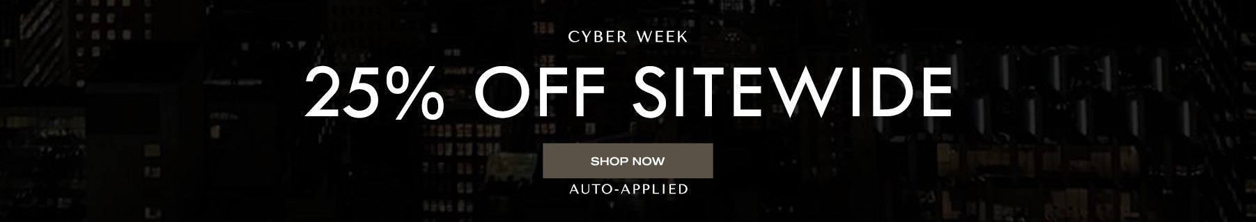 cyber week desktop banner