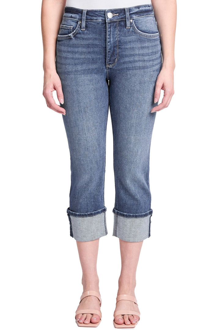 Plus High Rise Cuff Capri