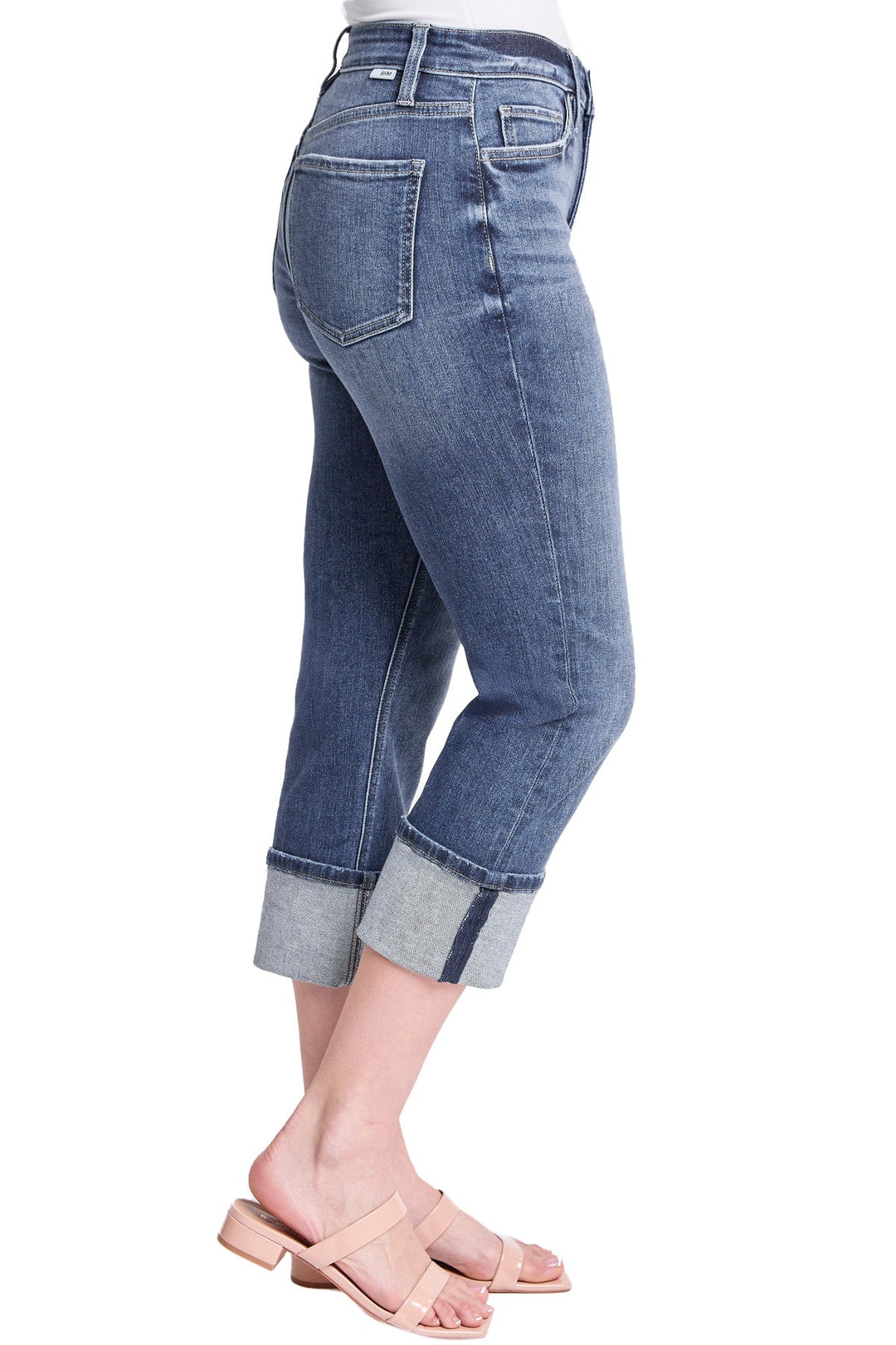 Plus High Rise Cuff Capri