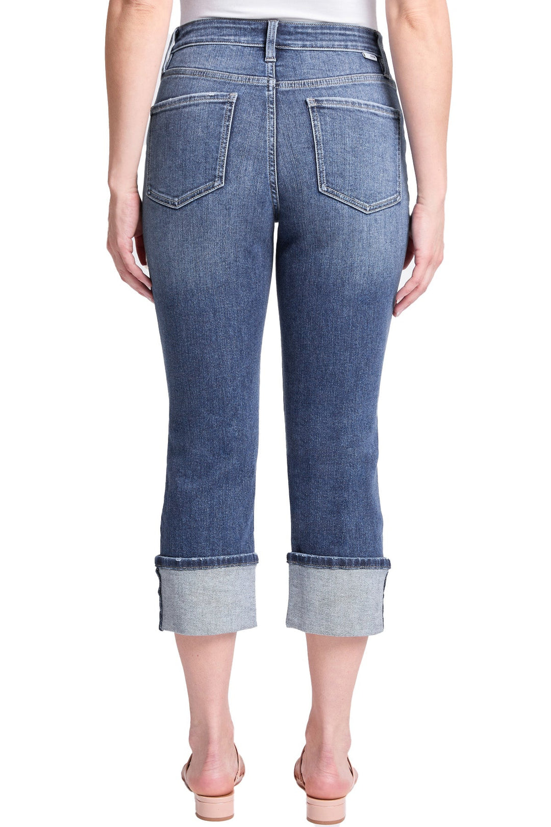Plus High Rise Cuff Capri