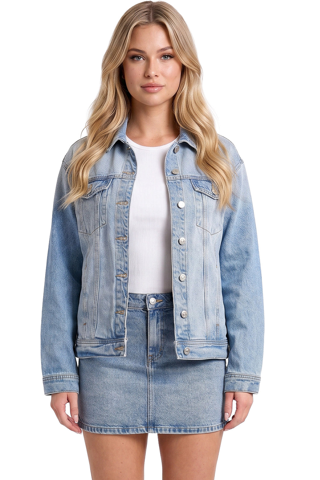 Plus Boyfriend Denim Jacket