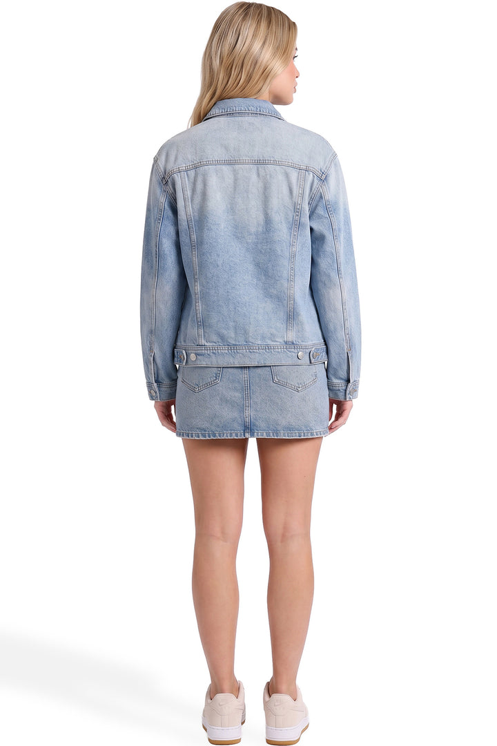 Plus Boyfriend Denim Jacket