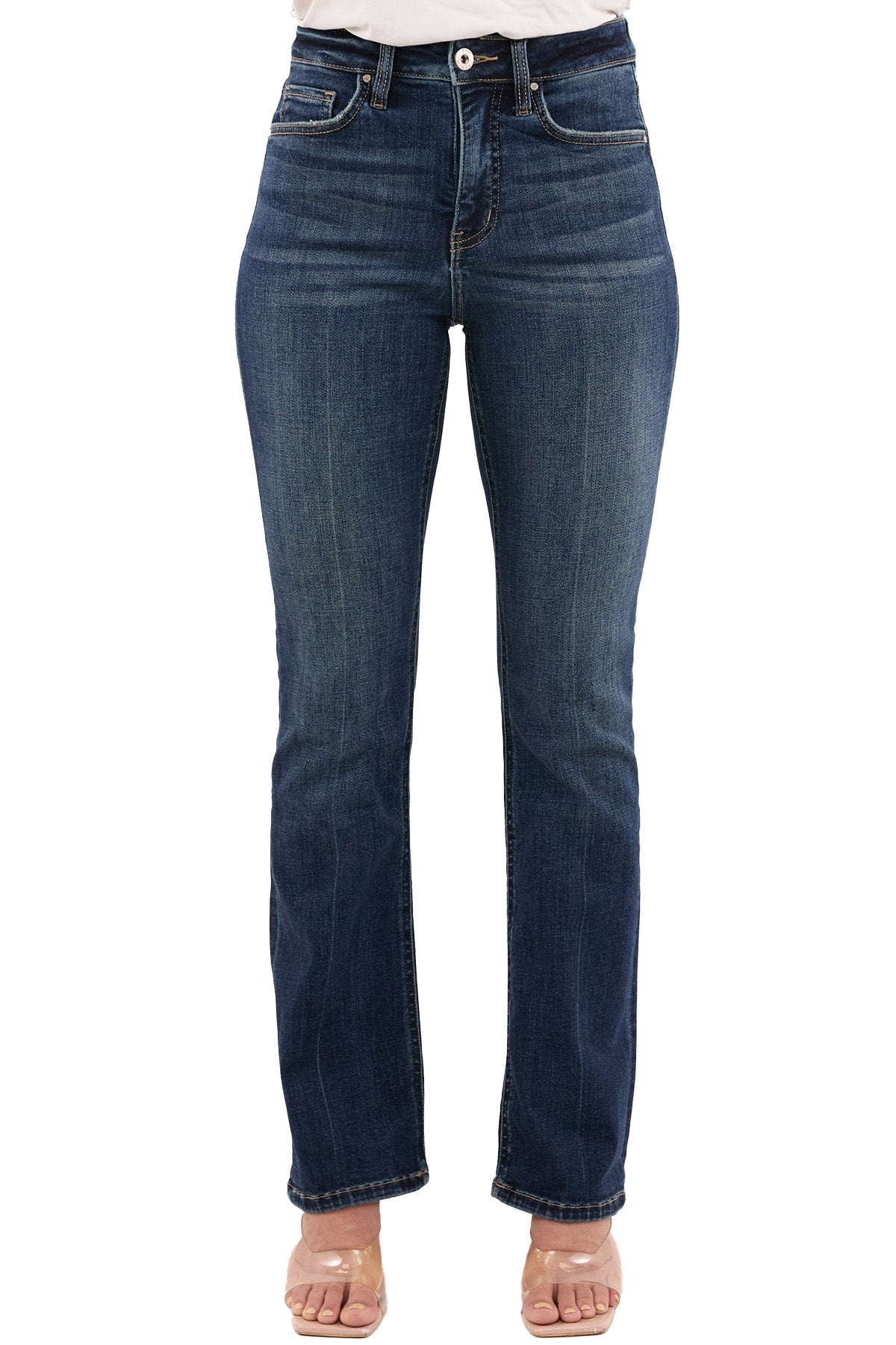 【I AM MARI】Remoman Span Bootcut Denim Pants Mia High Rise Bootcut Jeans – RFM Denim