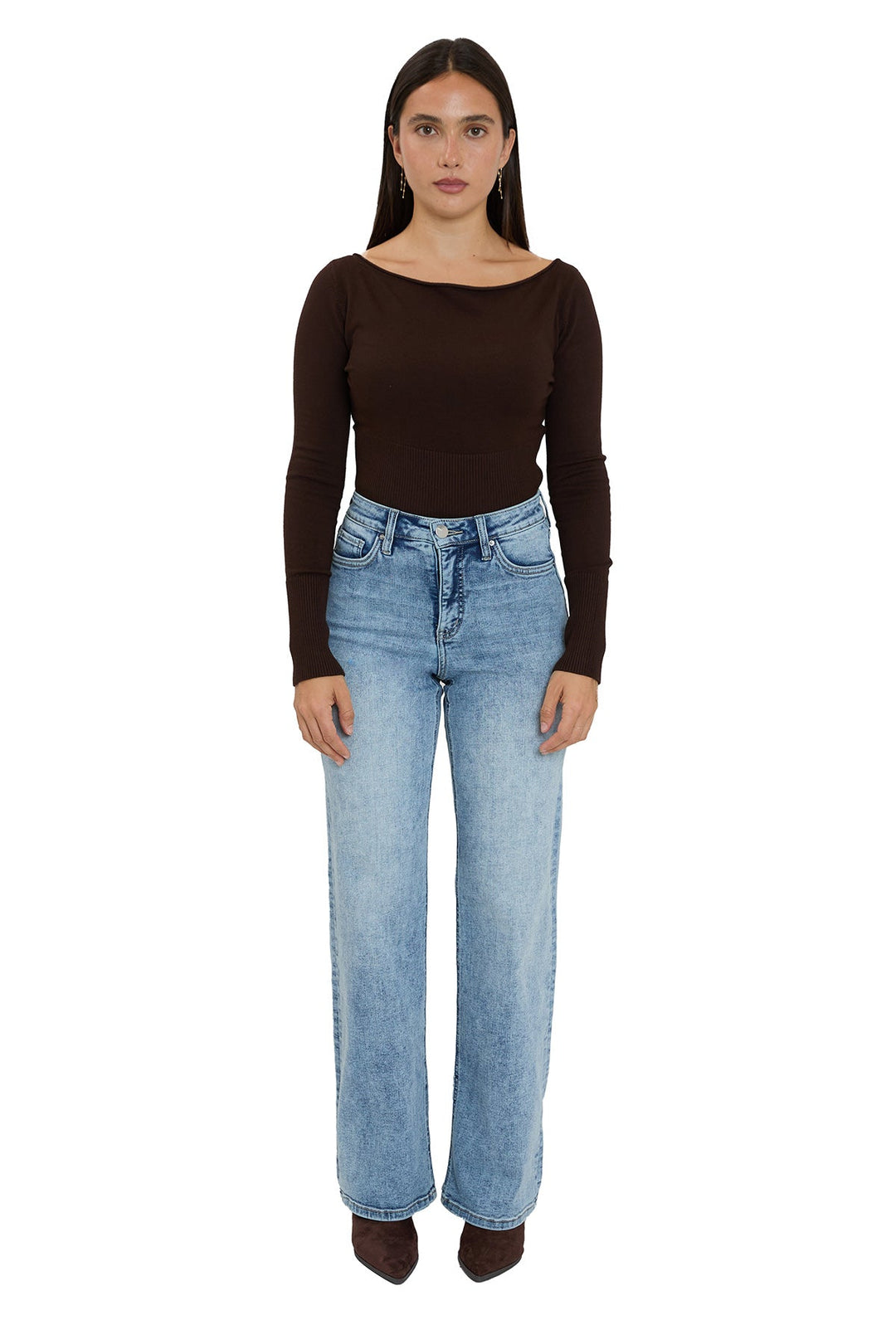 Plus Hailey High Rise Wide Leg Jeans