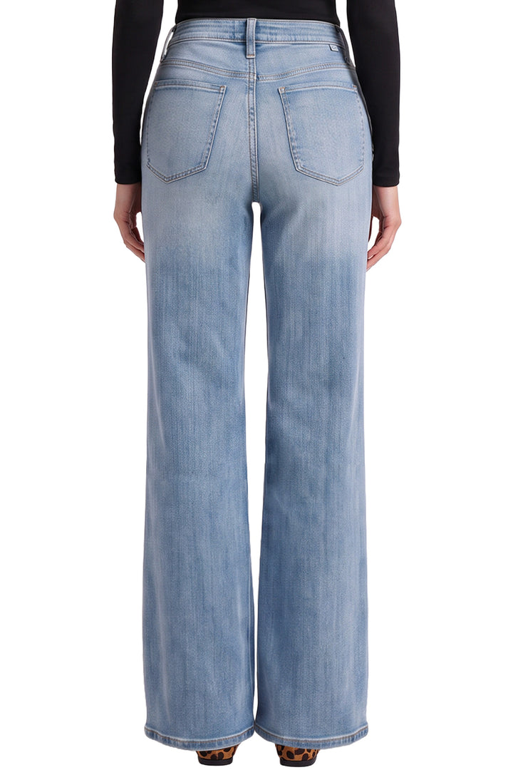 Hailey High Rise Slim Wide Leg Jeans