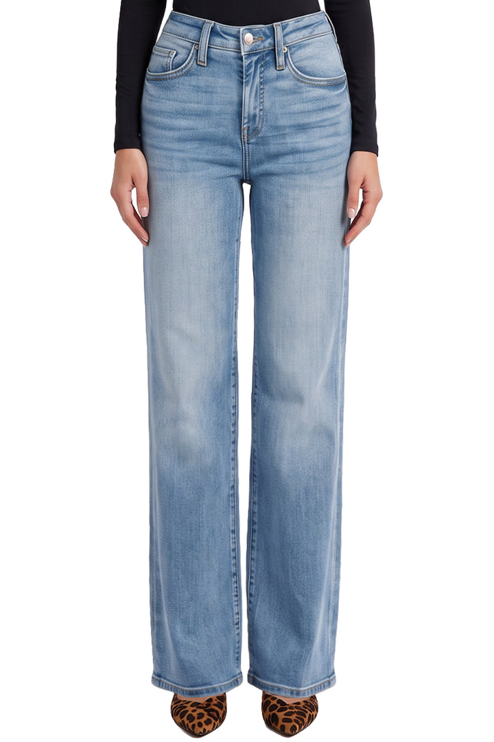 Hailey High Rise Slim Wide Leg Jeans