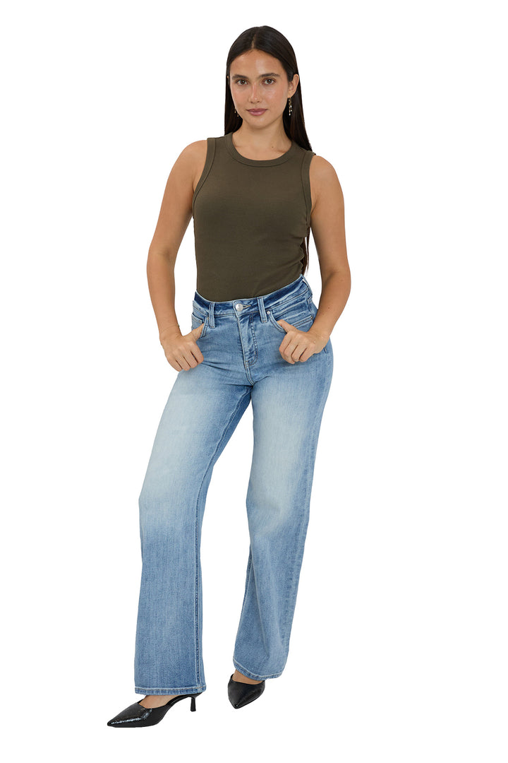 Plus Hailey High Rise Wide Leg Jeans