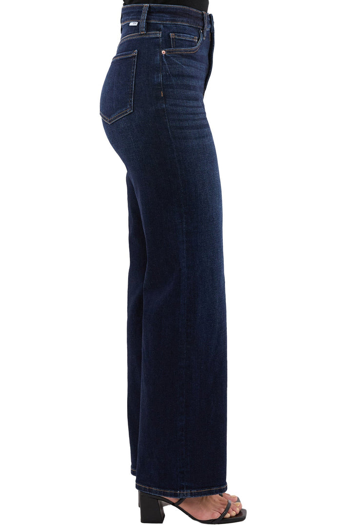 Plus Hailey High Rise Slim Wide Leg Jeans