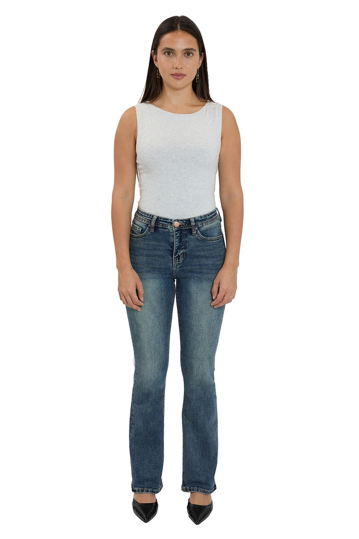 Mia High Rise Western Bootcut Jeans