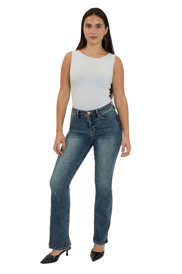 Mia High Rise Western Bootcut Jeans