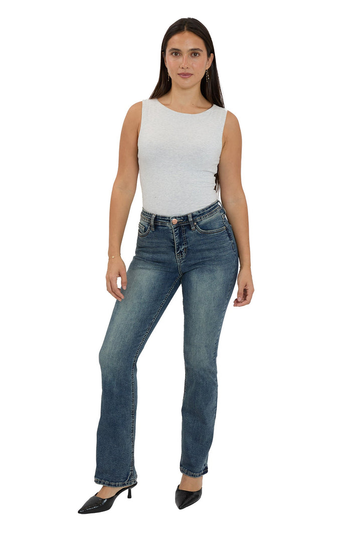 Mia High Rise Western Bootcut Jeans