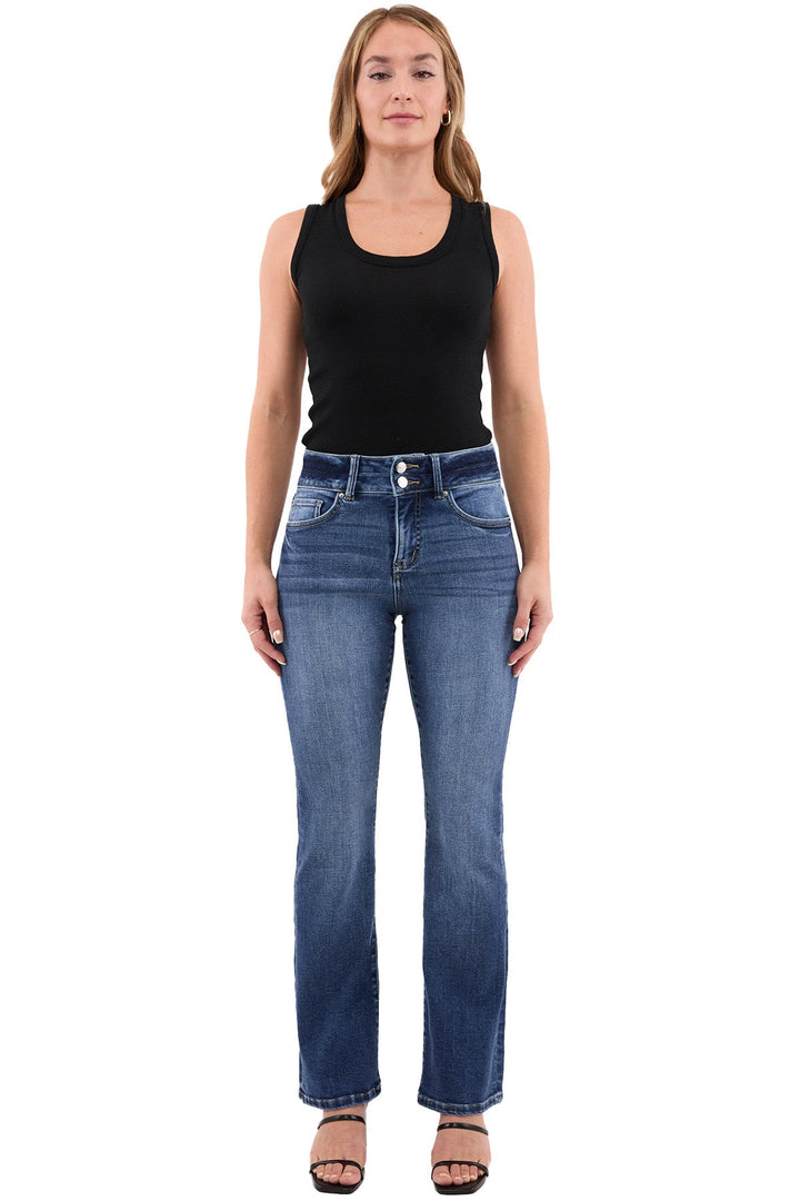 Plus Mia High Rise 2-Button Bootcut Jeans