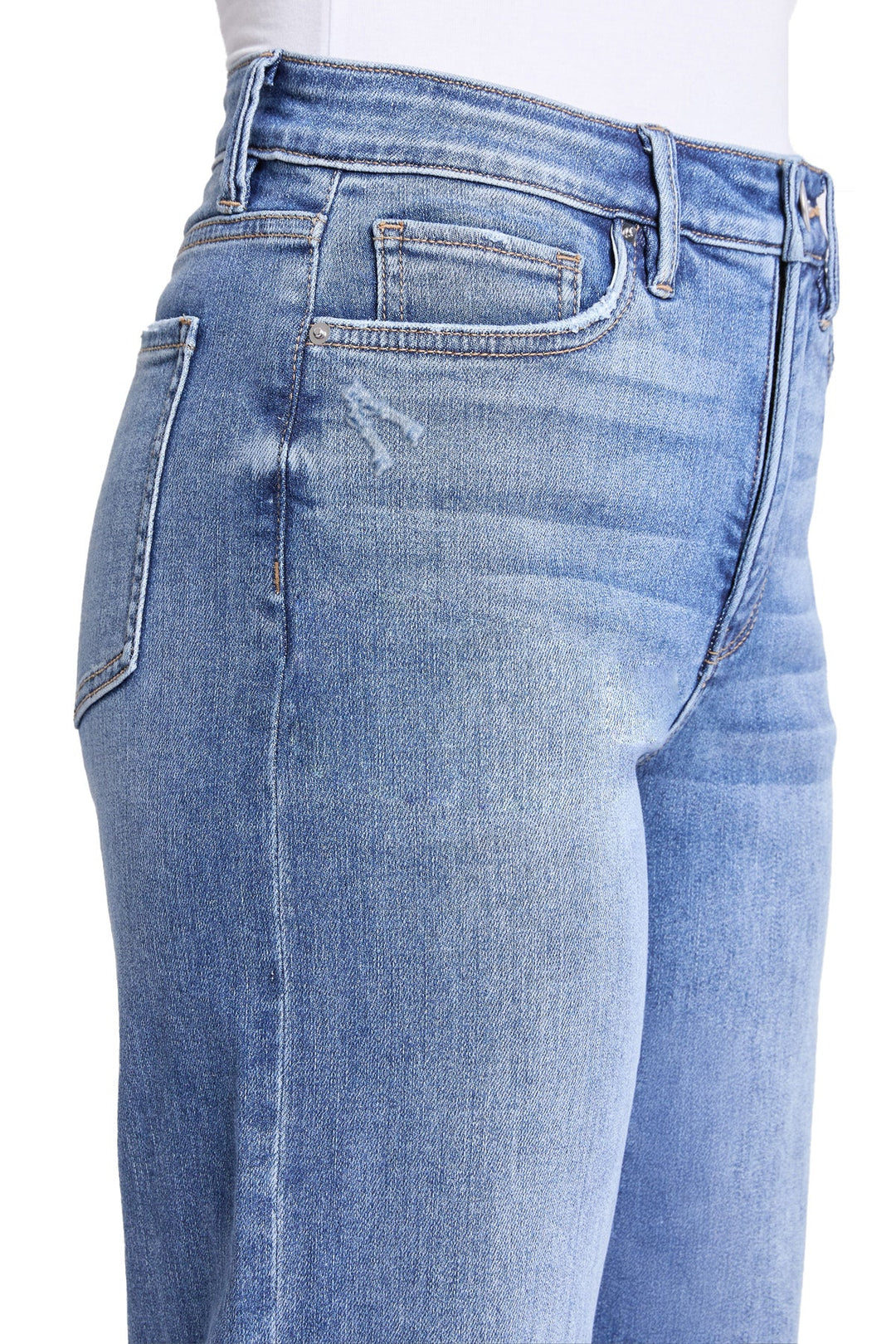 Plus Hailey High Rise Cuff Wide Leg Jeans