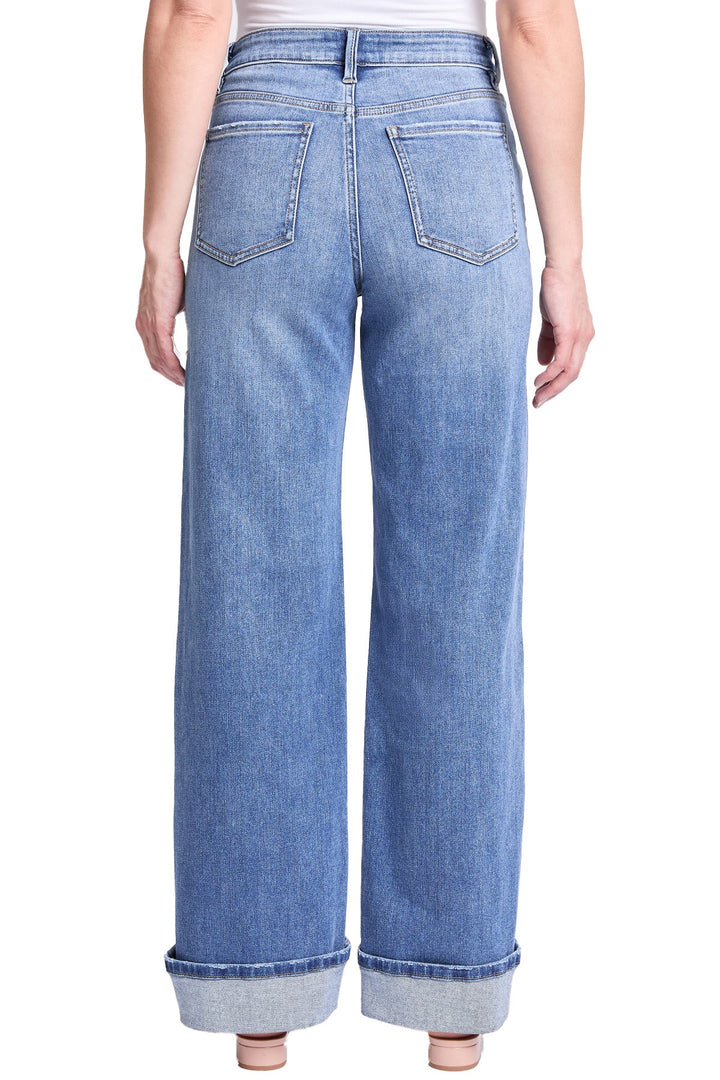 Plus Hailey High Rise Cuff Wide Leg Jeans
