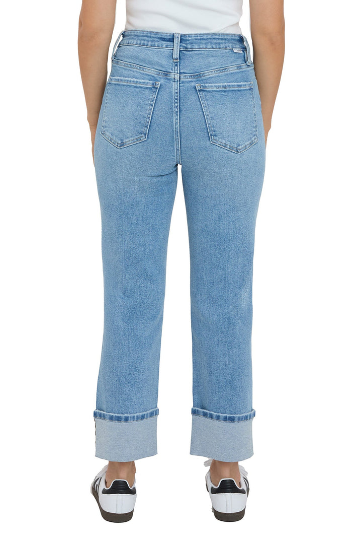 Plus Dylan Cuffed Straight Leg Jeans