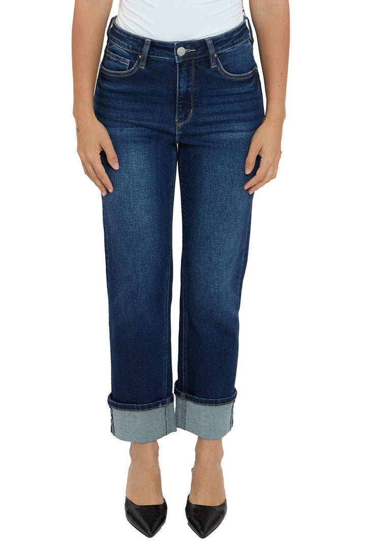 Plus Dylan Cuffed Straight Leg Jeans