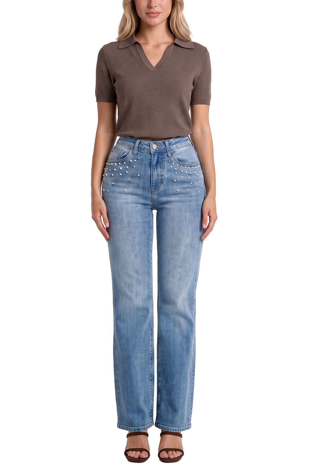 Mia Studded Bootcut Jeans