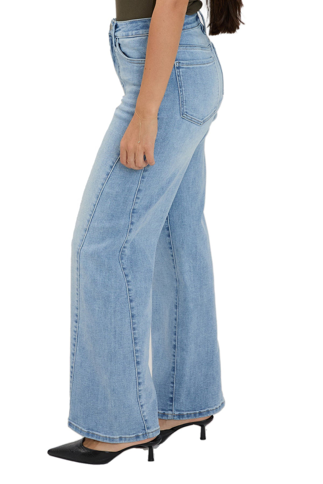 Hailey High Rise Contour Wide Leg Jeans