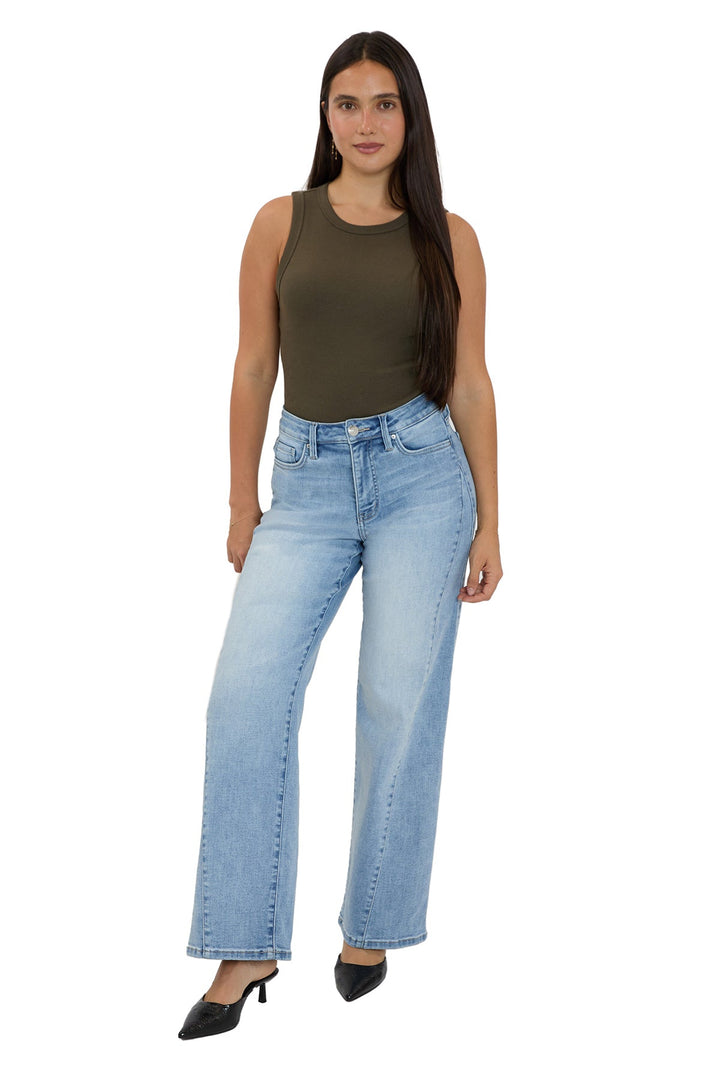Hailey High Rise Contour Wide Leg Jeans