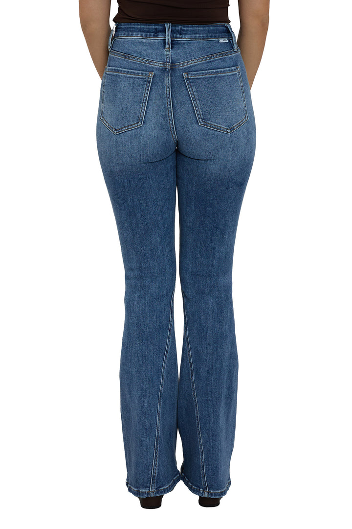 Plus Daisy High Rise Slim Angled Flare Jeans