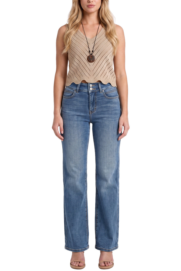 Hailey High Rise Wide Leg Slimmer Jeans