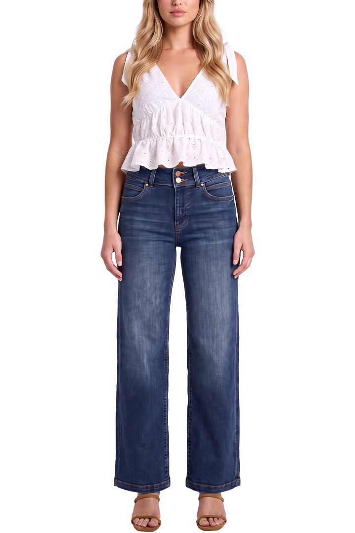 Hailey High Rise Wide Leg Slimmer Jeans