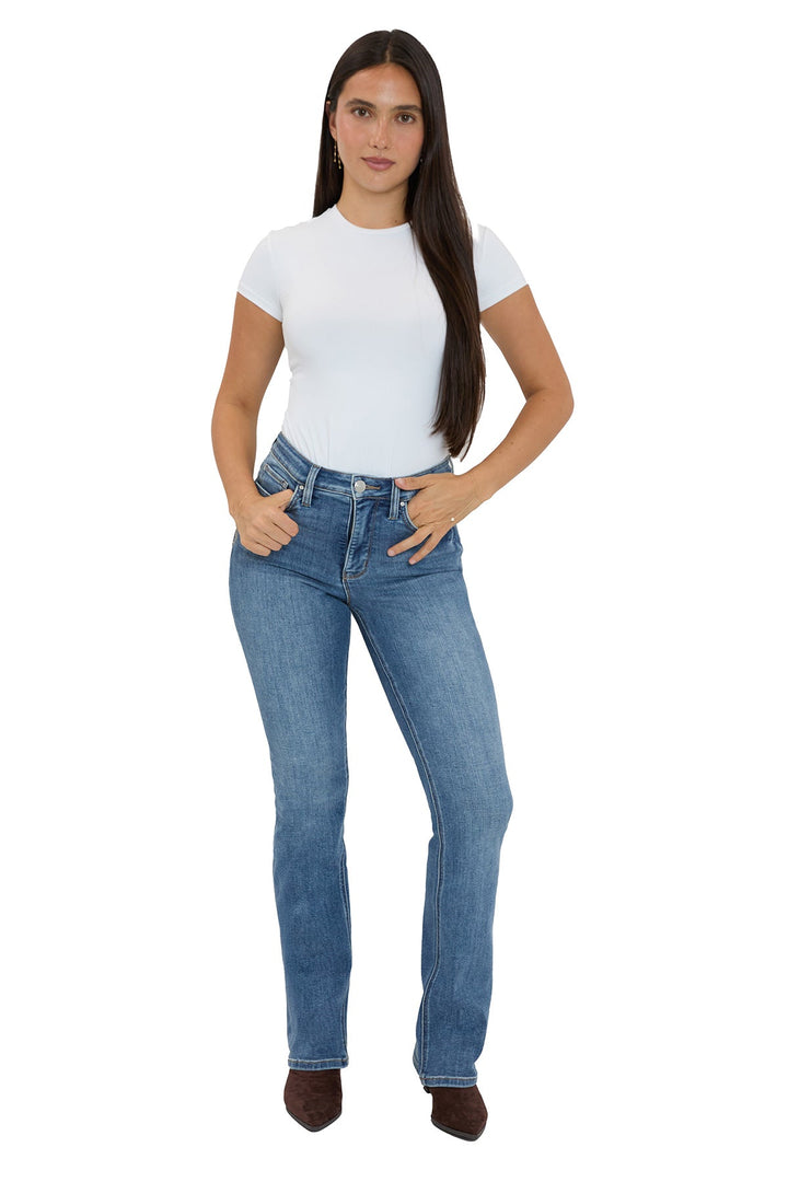 Mia High Rise Essential Slimmers Bootcut Jeans - Inseam Program