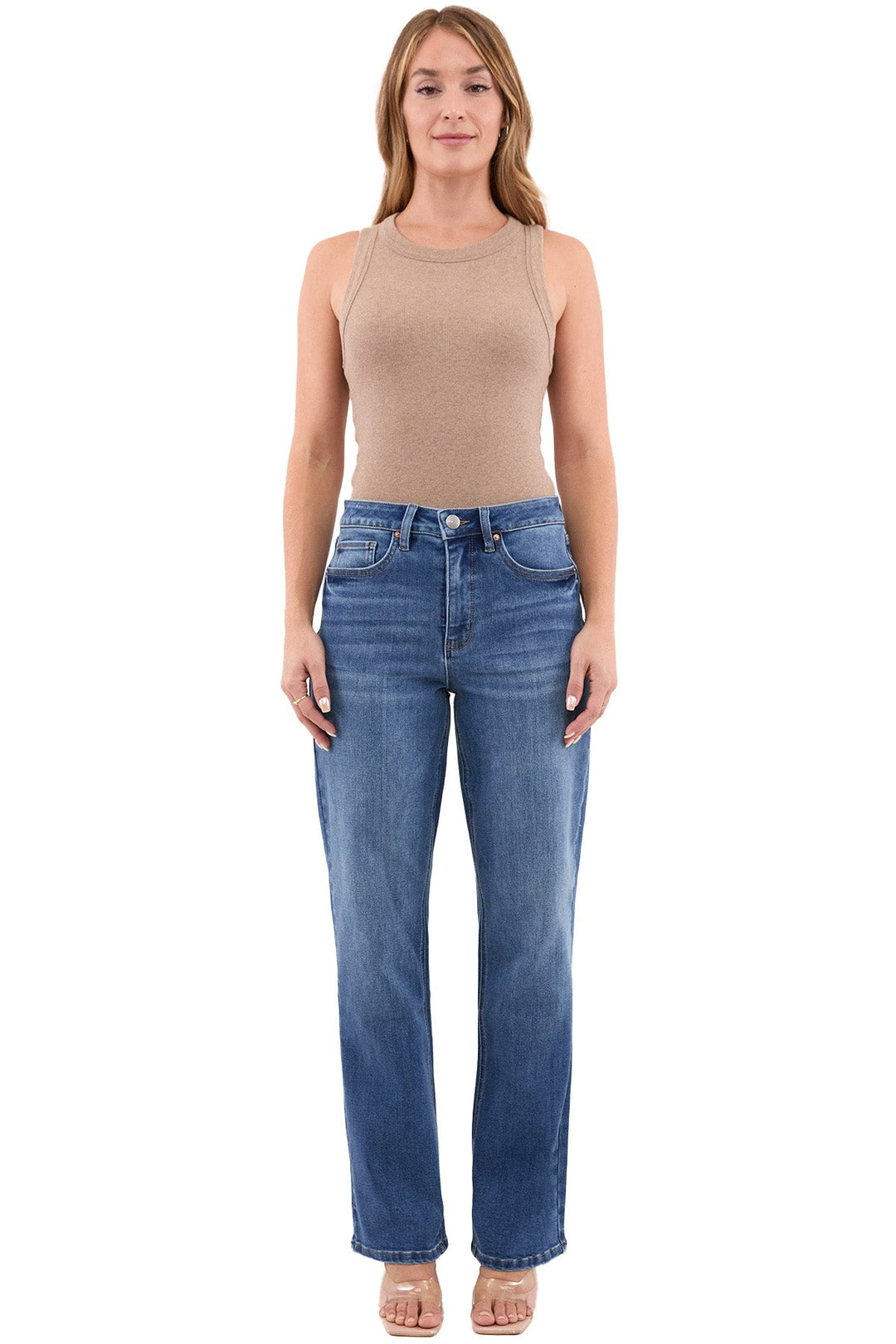 Plus Dylan High Rise Straight Leg Jeans