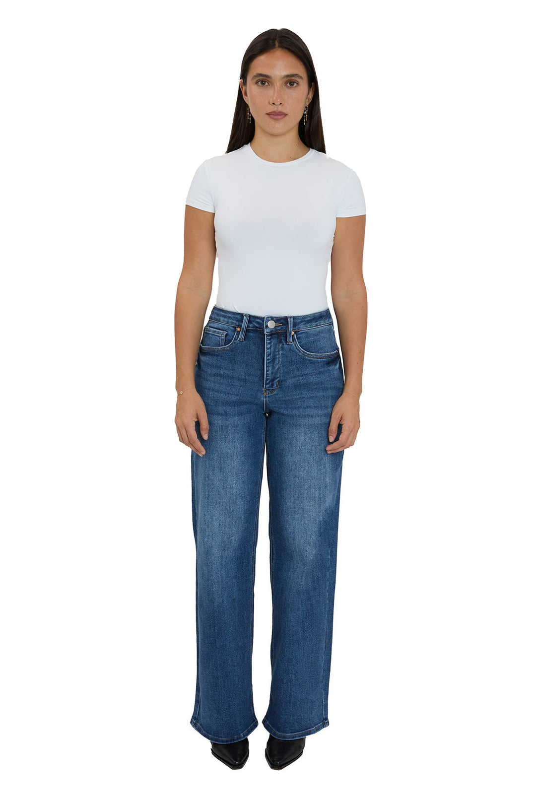 Plus Chloe High Rise Wide Leg Jeans