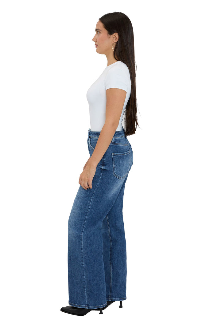 Plus Chloe High Rise Wide Leg Jeans