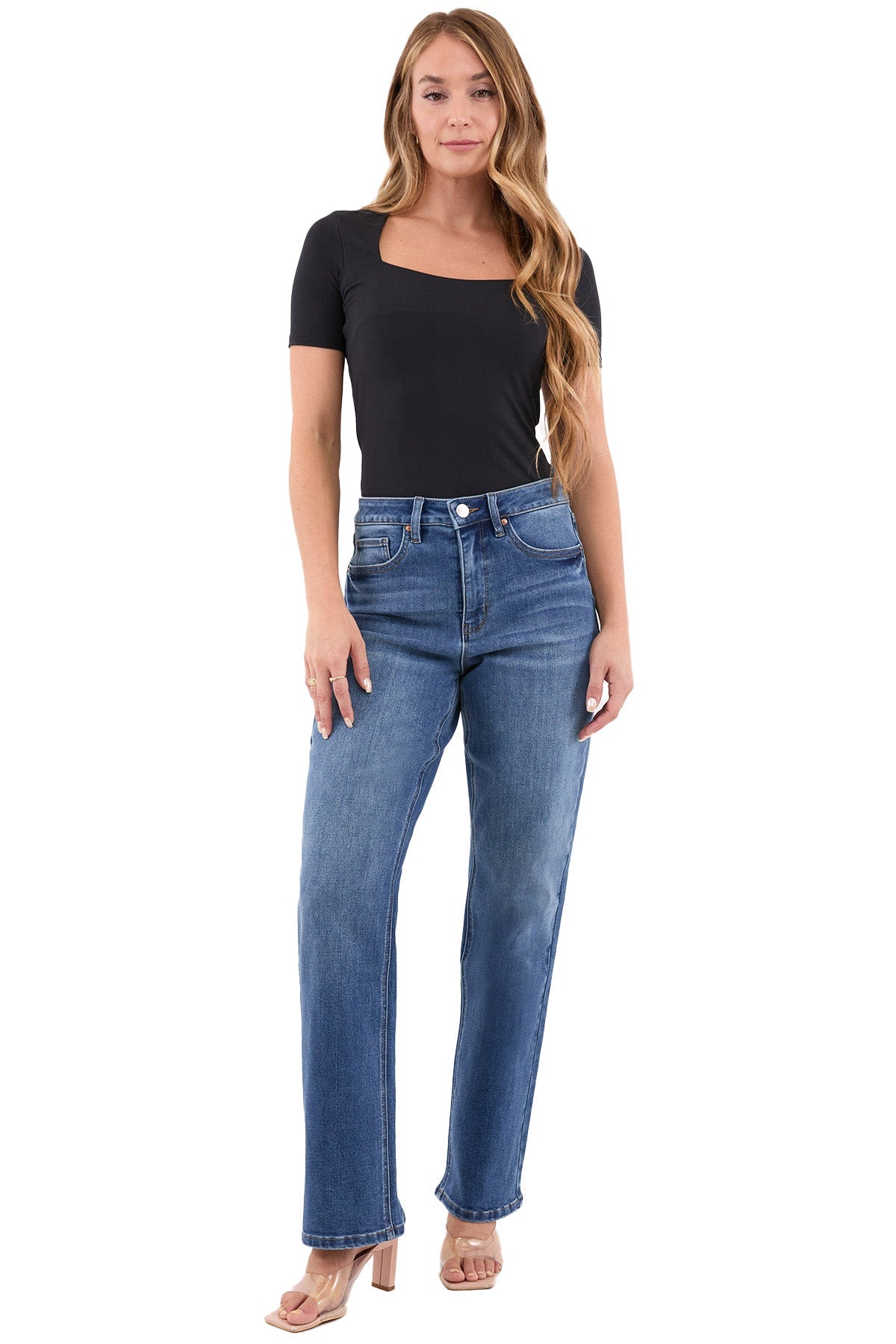 デニム・ジーパン Chloe Wide-Leg, High-Waisted Jeans Blue High-rise wide-leg jeans | CHLOÉ | NET-A-PORTER
