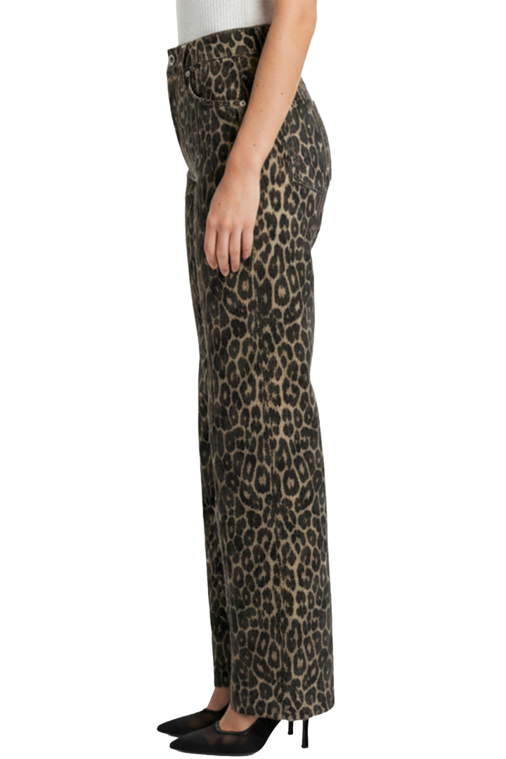 Plus Chloe High Rise Printed Wide Leg Jeans