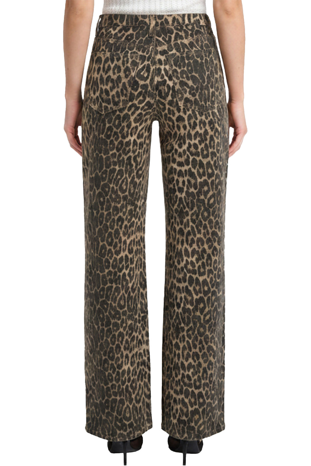 Plus Chloe High Rise Printed Wide Leg Jeans