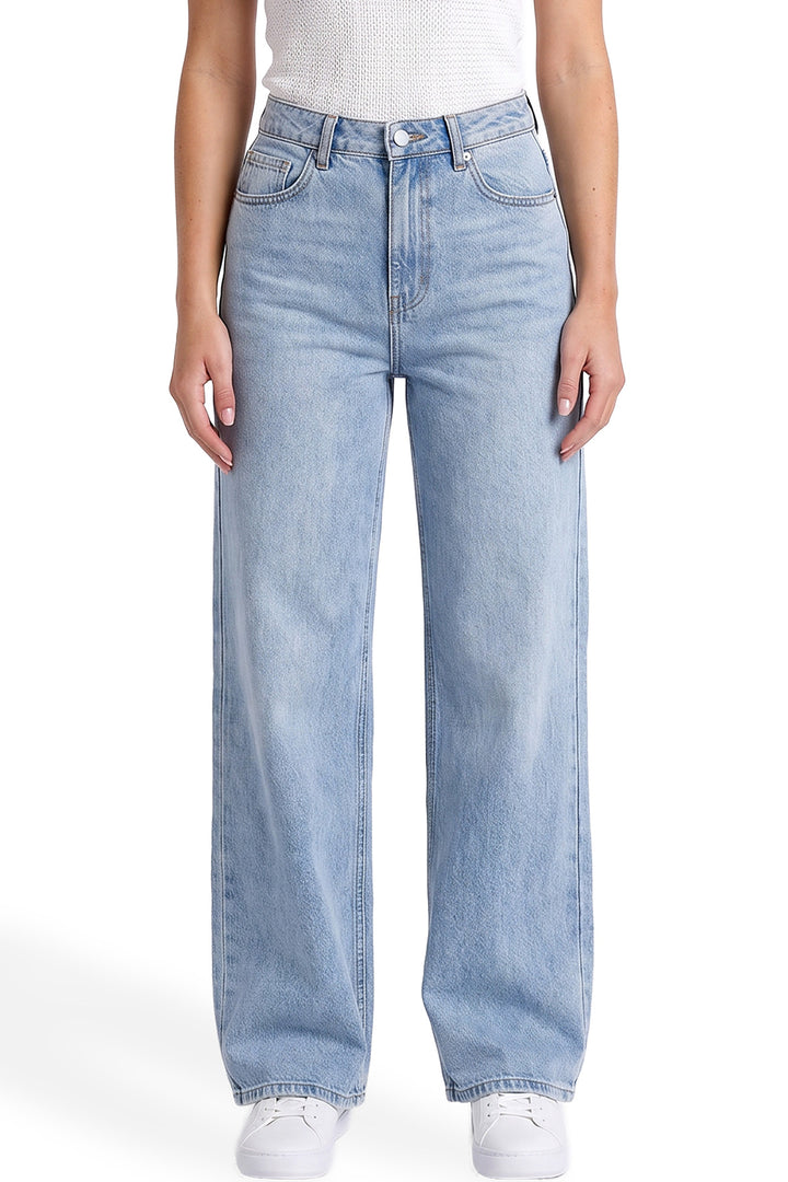 Plus Chloe High Rise Wide Leg Jeans-ZP199899-35C