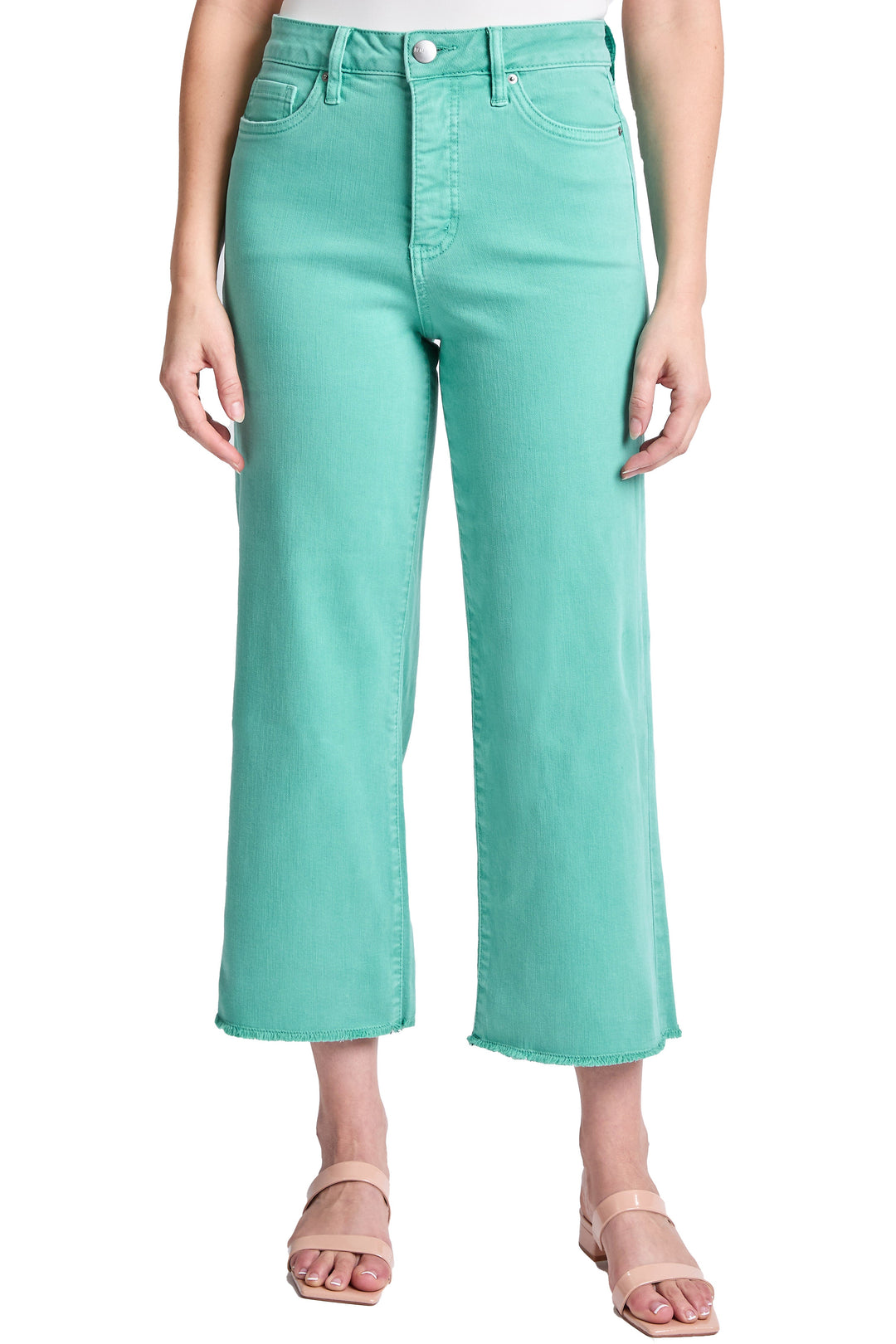 Plus Chloe High Rise Cropped Wide Leg Jeans
