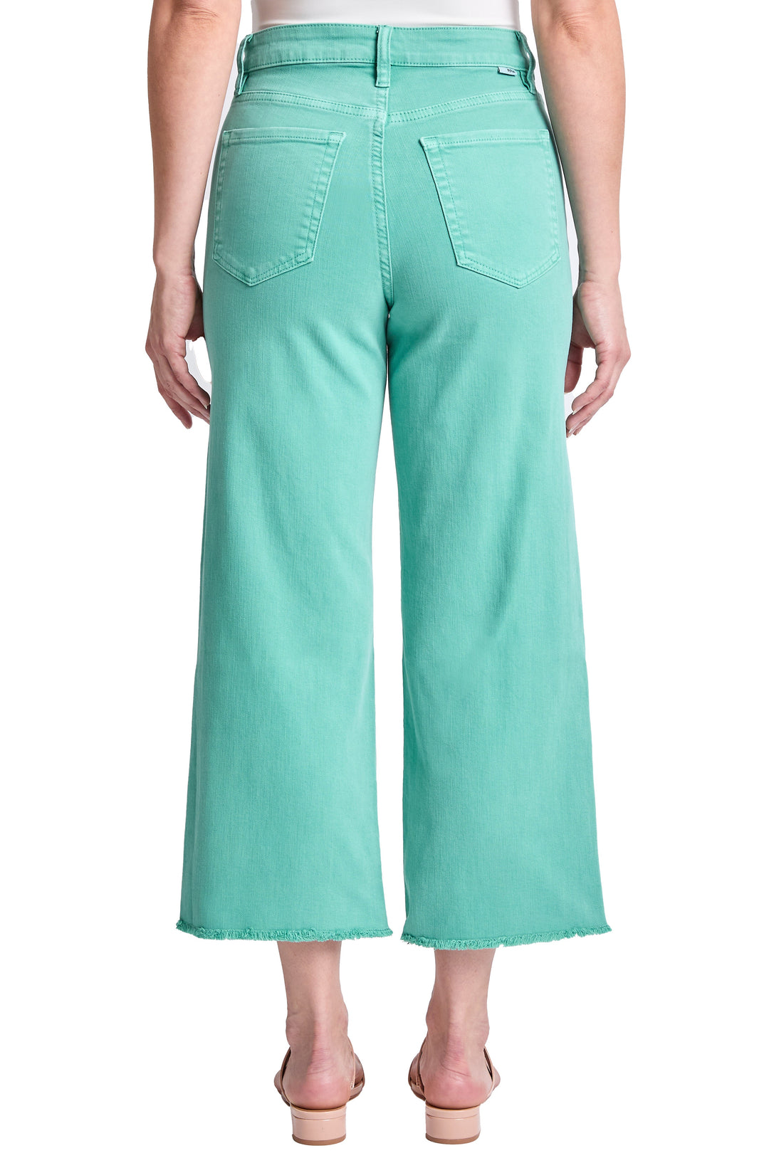 Plus Chloe High Rise Cropped Wide Leg Jeans
