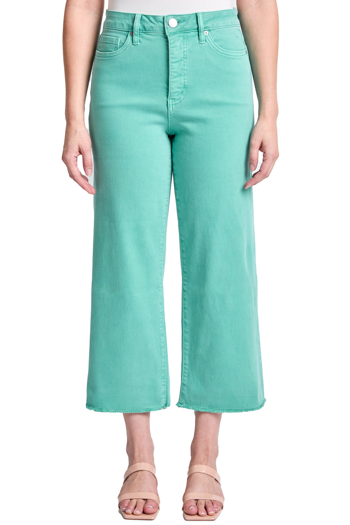 Plus Chloe High Rise Cropped Wide Leg Jeans