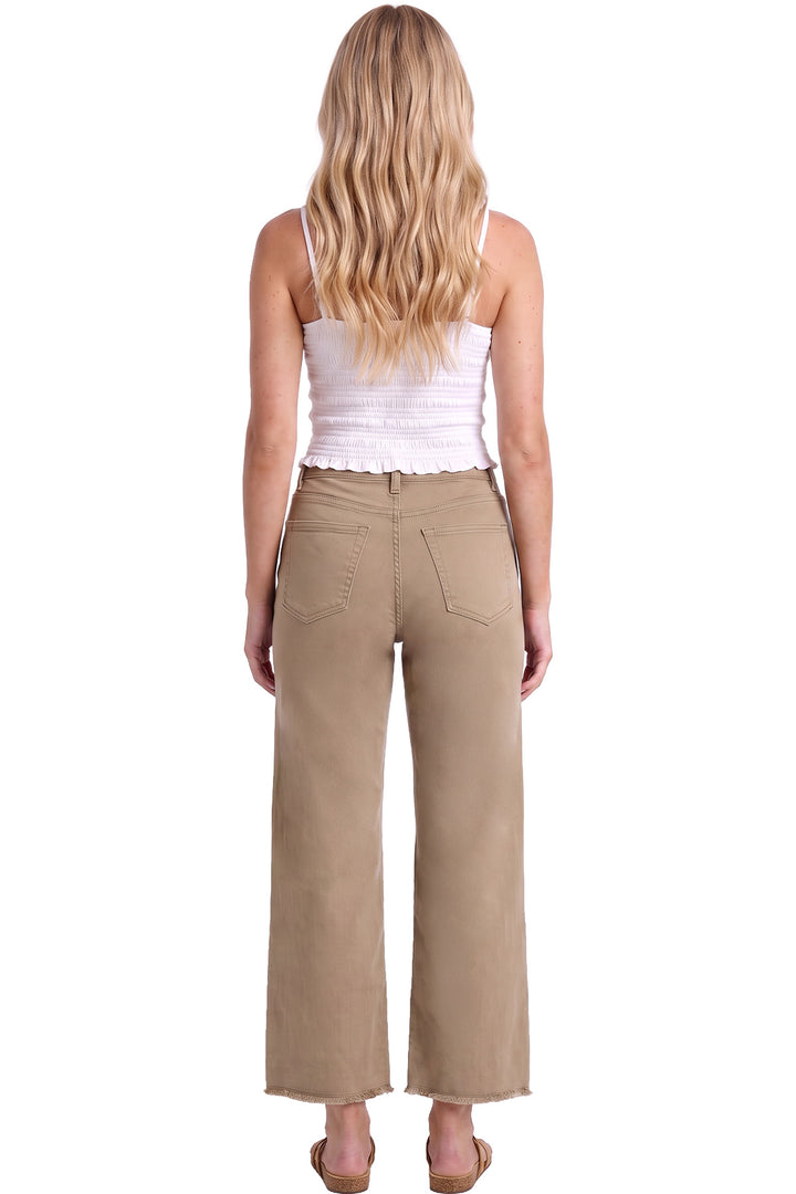 Chloe Wide Leg High Rise Cropped Jeans