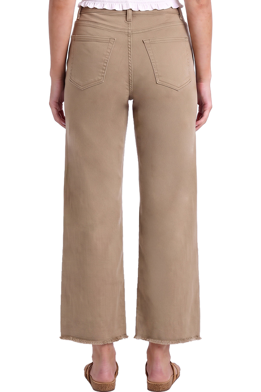 Chloe Wide Leg High Rise Cropped Jeans