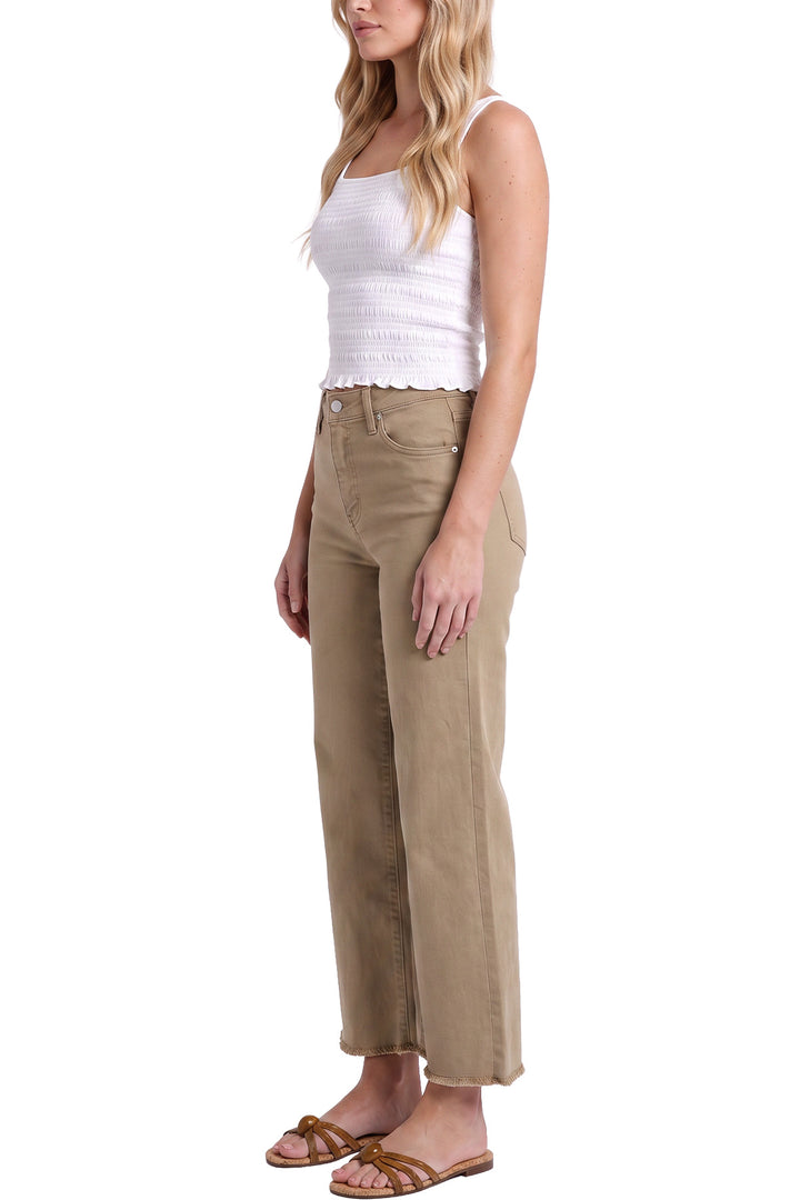 Chloe Wide Leg High Rise Cropped Jeans