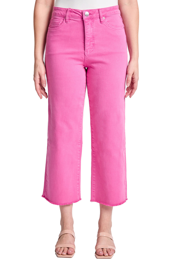 Plus Chloe High Rise Cropped Wide Leg Jeans