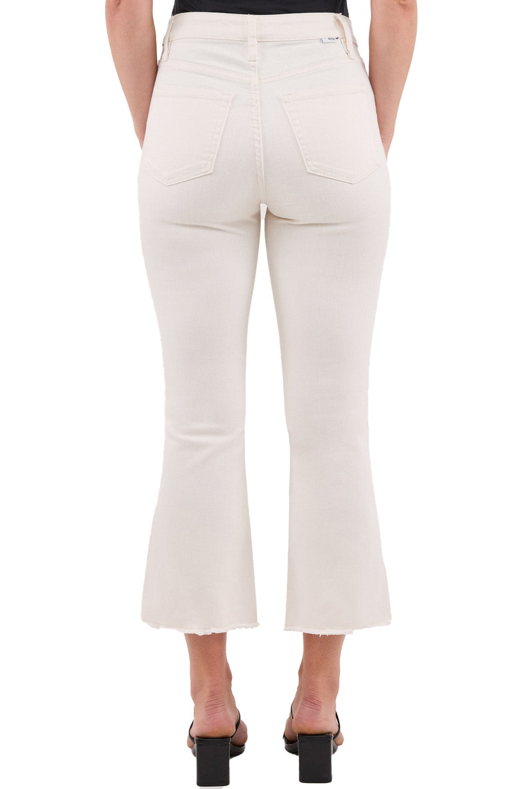 Plus Mia High Rise Bootcut Cropped Frayed Jeans