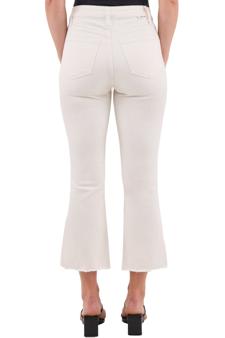 Plus Mia High Rise Bootcut Cropped Frayed Jeans