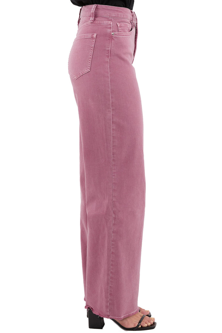 Plus Chloe High Rise Frayed Wide Leg Pants