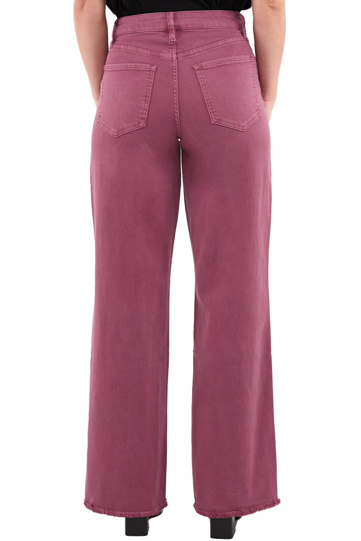 Plus Chloe High Rise Frayed Wide Leg Pants