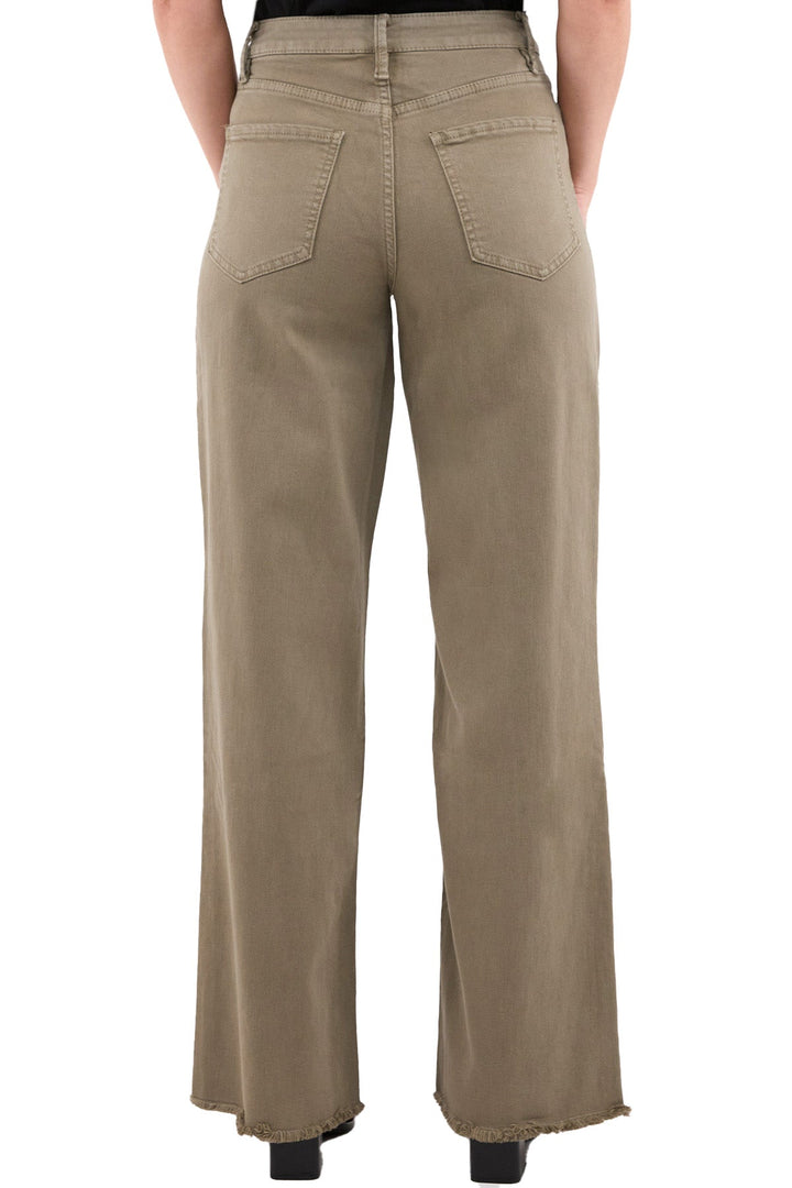 Plus Chloe High Rise Frayed Wide Leg Pants