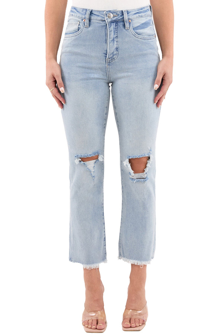Plus Dylan High Rise Cropped Straight Leg Jeans