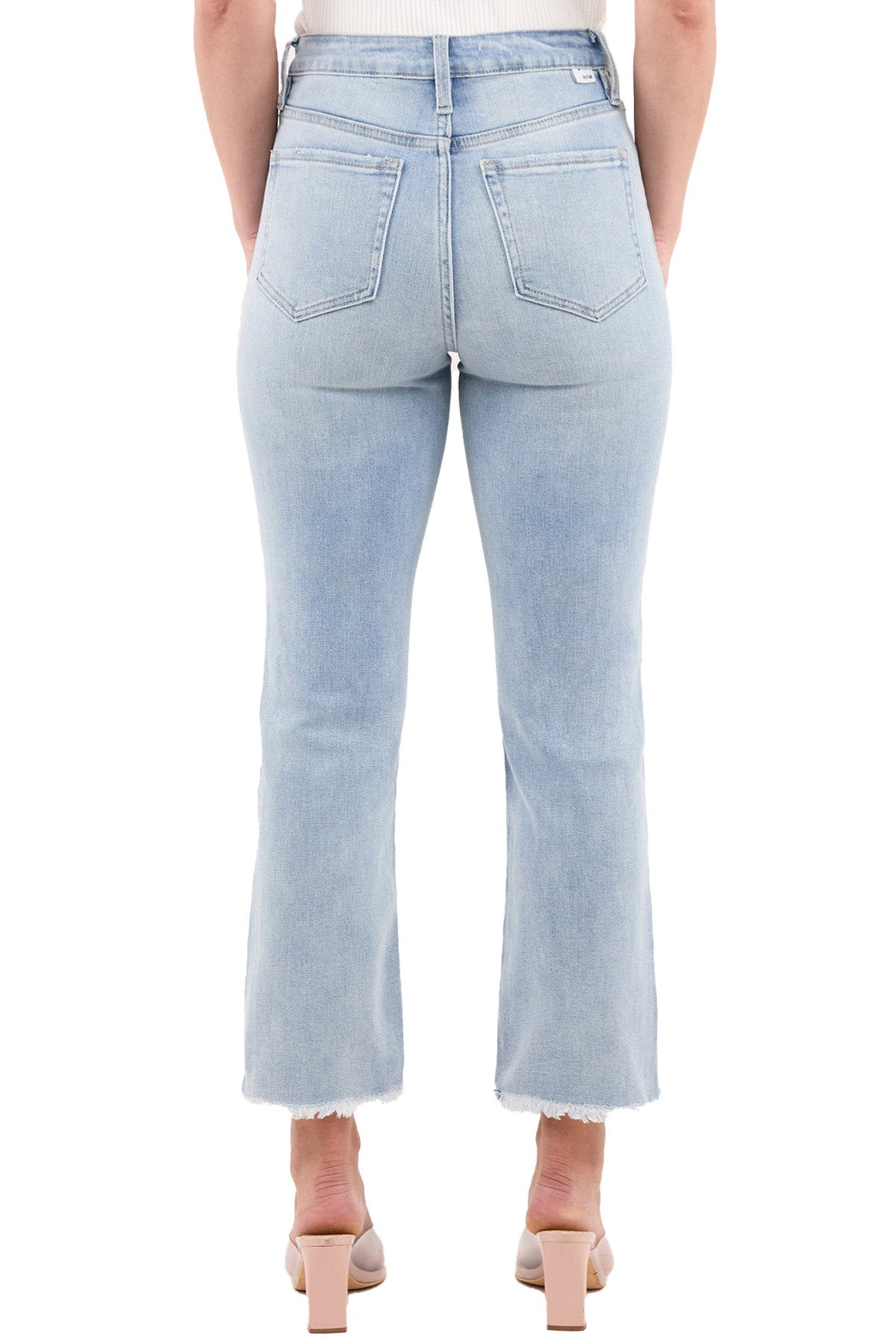 Plus Dylan High Rise Cropped Straight Leg Jeans