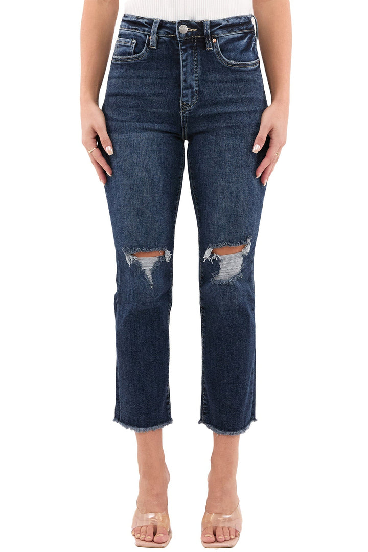 Plus Dylan High Rise Cropped Straight Leg Jeans