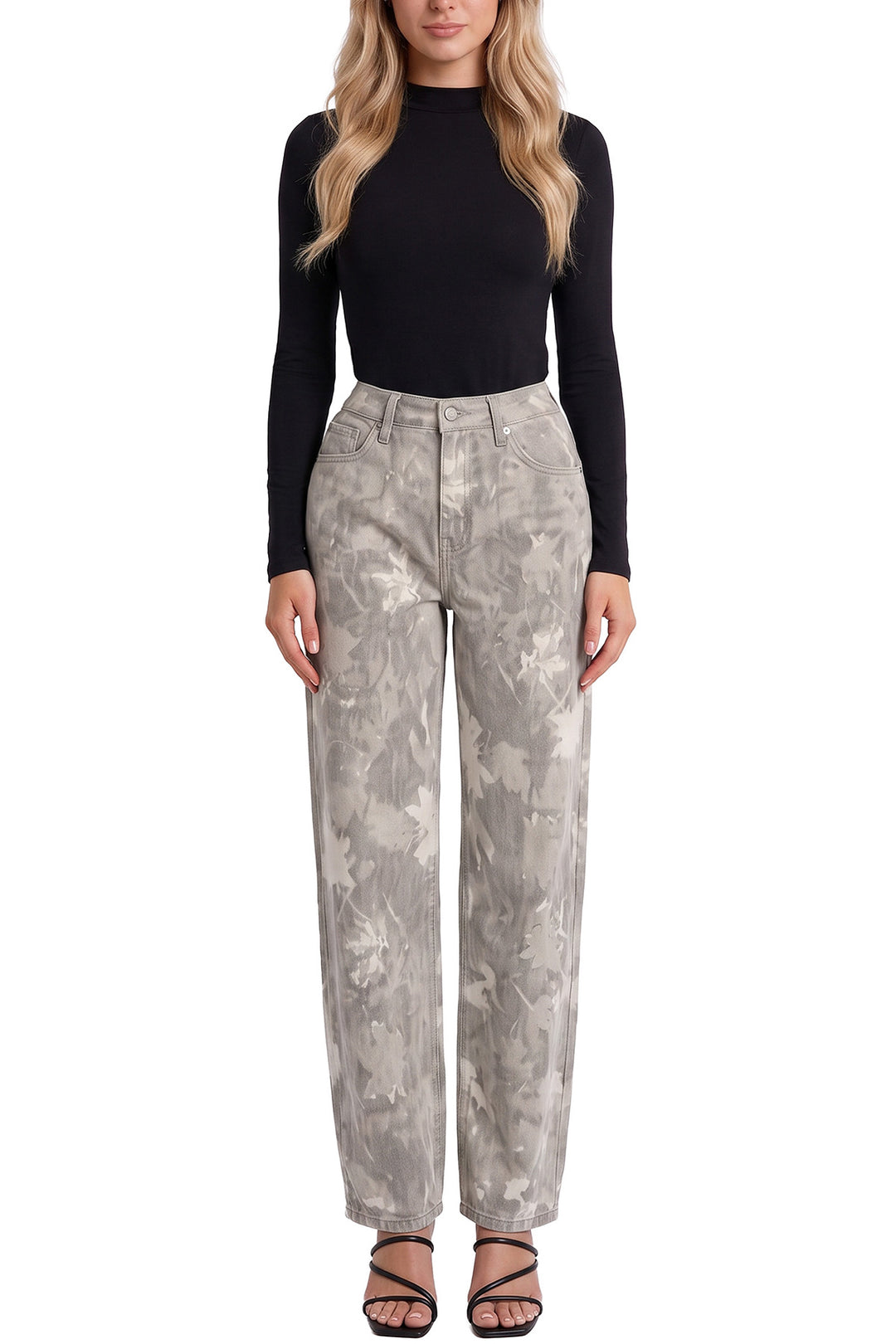 Stella Barrel Printed Jeans